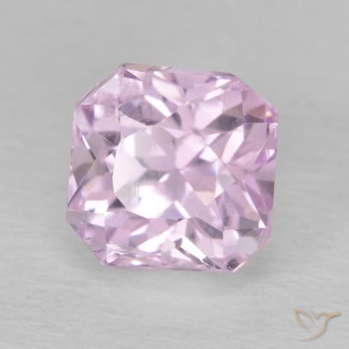 2.46 ct Pink Kunzite Stone, Natural Kunzite in Octagon / Scissor Cut Shape for Sale