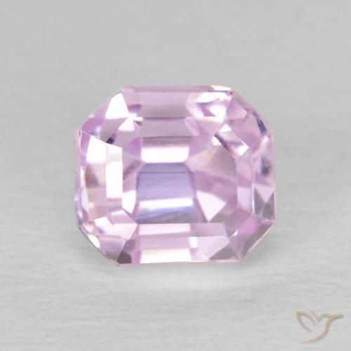 2.02ct Natural Light Pink Kunzite, Emerald Cut, VS