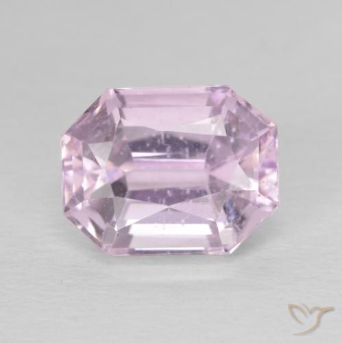 5.19ct Natural Light Pink Kunzite, Emerald Cut, VS