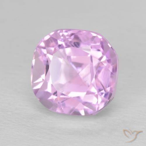 3.22 ct Pink Kunzite Stone, Natural Kunzite in Cushion-Cut Shape for Sale