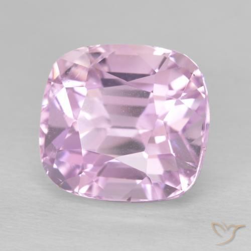 6.03 ct Pink Kunzite Stone, Natural Kunzite in Cushion-Cut Shape for Sale