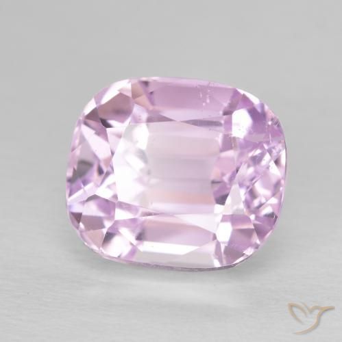 6.91 ct Pink Kunzite Stone, Natural Kunzite in Cushion-Cut Shape for Sale