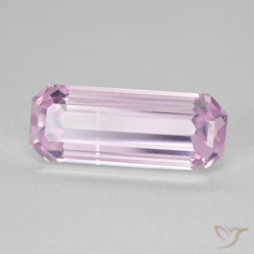 7.05 ct Pink Kunzite Stone, Natural Kunzite in Octagon Step Cut Shape for Sale