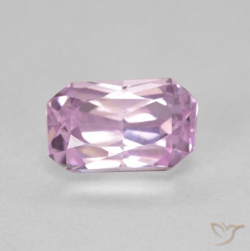 2.52ct Natural Medium Pink Kunzite, Emerald Cut, VVS-VS