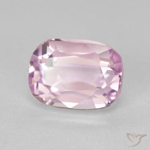 3.84 ct Pink Kunzite Stone, Natural Kunzite in Cushion-Cut Shape for Sale