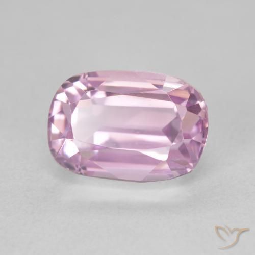 3.70 ct Pink Kunzite Stone, Natural Kunzite in Cushion-Cut Shape for Sale