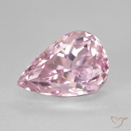 8.63 ct Pink Kunzite, 14.5 x 10.2 mm Pear Cut From Afghanistan, Photo A