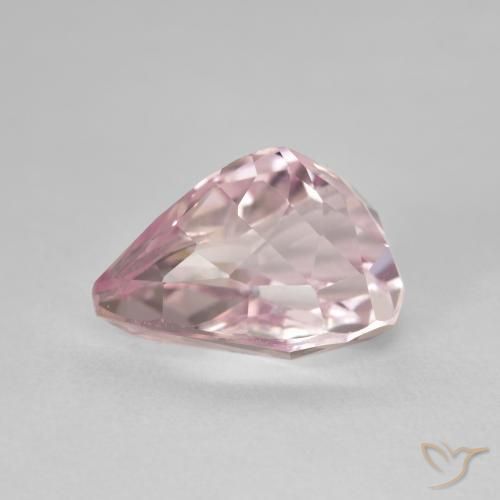 Kunzite Gemstone in 15 x 10 mm (calibrated) Size for Sale, Kunzite Stone in Light Pink Color
