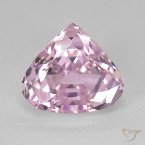 9.26 ct Pink Kunzite, 14 x 12.3 mm Pear Cut From Afghanistan, Photo A