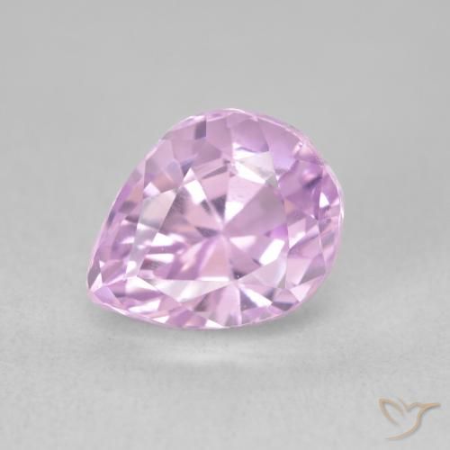 3.68ct Natural Medium Purple Kunzite, Pear Shape, VVS-VS