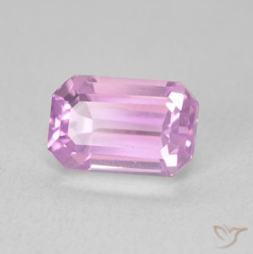 2.70 ct Purple Kunzite Stone, Natural Kunzite in Octagon Step Cut Shape for Sale