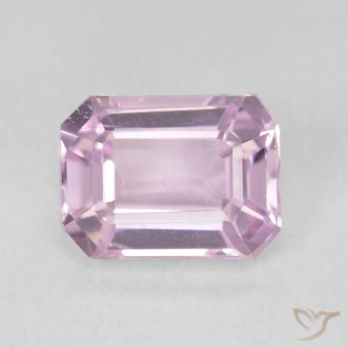 2.98 ct Purple Kunzite Gemstone, Kunzite Gem in Octagon Step Cut Shape for Sale.