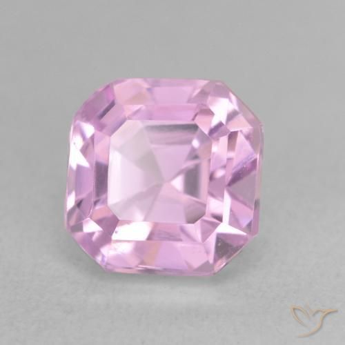 2.91 ct Purple Kunzite Stone, Natural Kunzite in Octagon Step Cut Shape for Sale