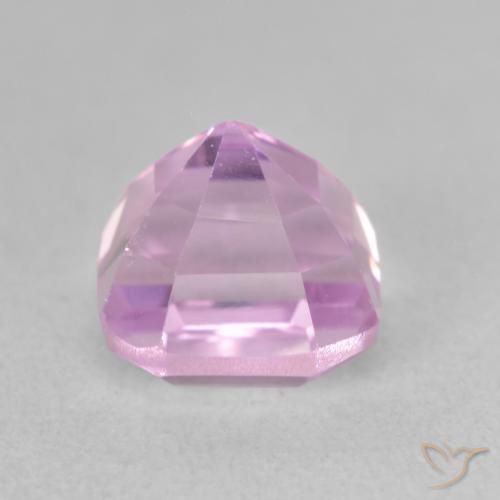 Kunzite Gemstone in 7.4 x 7.4 mm Size for Sale, Kunzite Stone in Pinkish Violet Purple Color