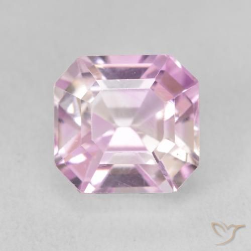 3.77ct Natural Light Purple Kunzite, Emerald Cut, VVS-VS