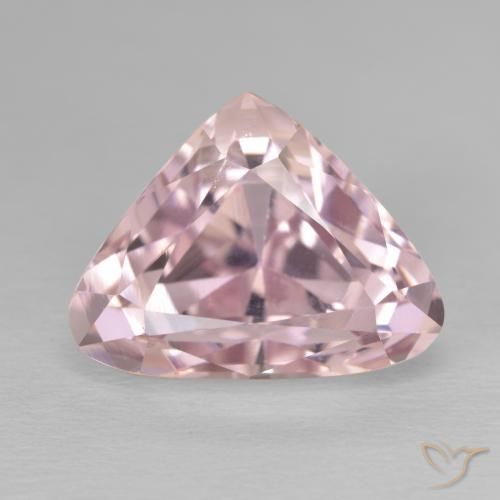 14.35ct Natural Light Rose Pink Kunzite, Trillion, VVS-VS