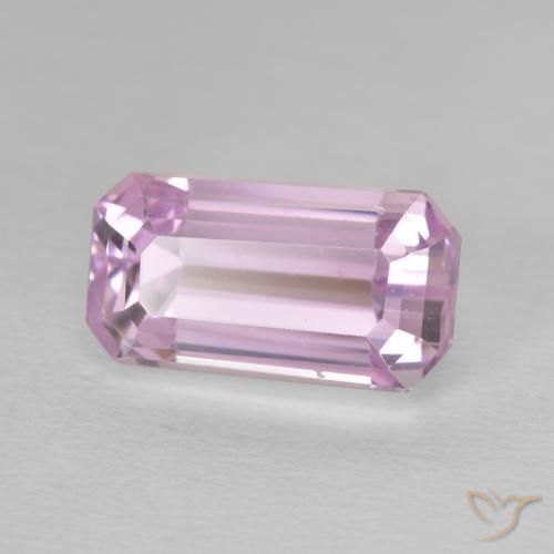 9.78 ct Pink Kunzite Stone, Natural Kunzite in Octagon Step Cut Shape for Sale