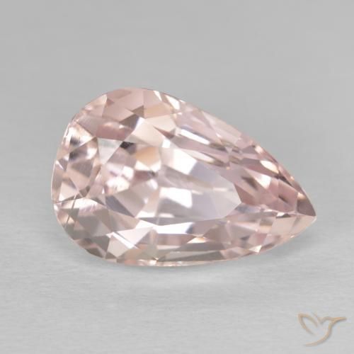 10.49 ct Pink Kunzite Stone, Natural Kunzite in Pear Facet Shape for Sale