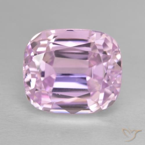 12.54 ct Pink Kunzite, 13.1 x 11.3 mm Cushion Cut From Afghanistan, Photo A