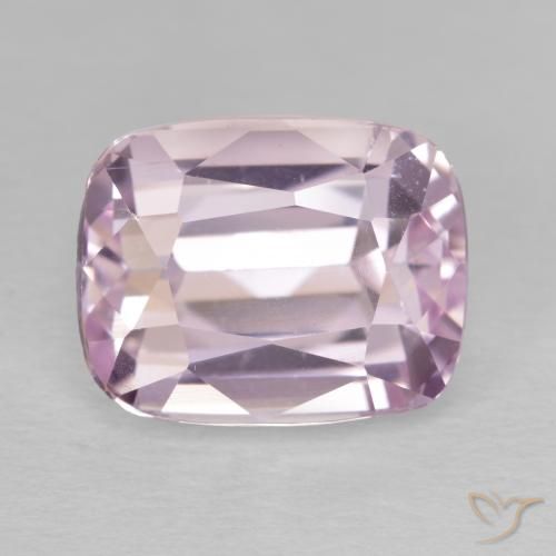 8.27ct Natural Light Cherry Pink Kunzite, Cushion, VVS-VS