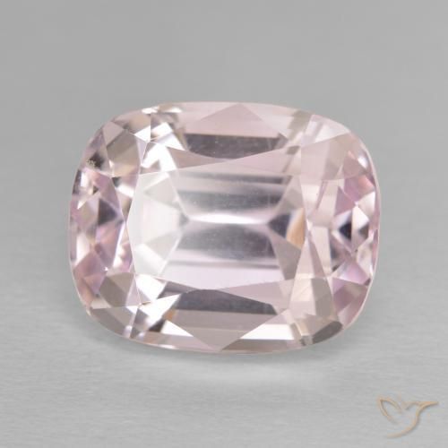 11.80 ct Pink Kunzite Stone, Natural Kunzite in Cushion-Cut Shape for Sale
