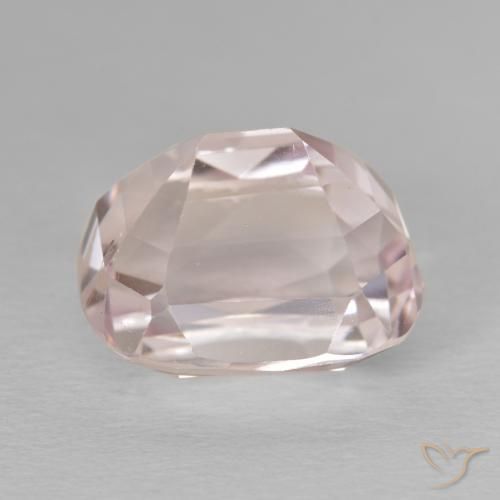 Kunzite Gemstone in 13.8 x 11.1 mm Size for Sale, Kunzite Stone in Very Light Pink Color