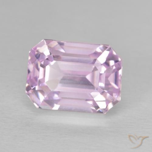 5.87 ct Pink Kunzite Stone, Natural Kunzite in Octagon Step Cut Shape for Sale