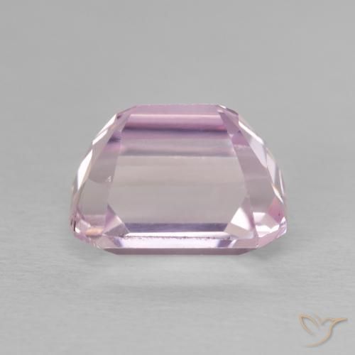 Kunzite Gemstone in 10 x 7 mm (calibrated) Size for Sale, Kunzite Stone in Very Light Bubblegum Pink Color