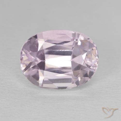 6.70ct Natural Light Rose Pink Kunzite, Oval, VVS-VS