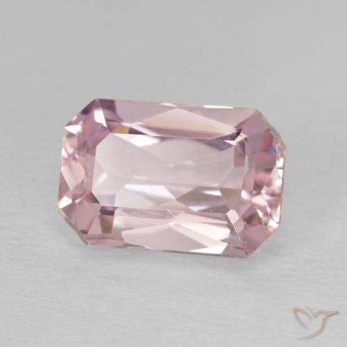 5.15 ct Pink Kunzite Stone, Natural Kunzite in Octagon / Scissor Cut Shape for Sale