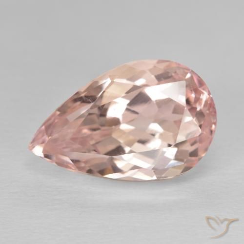 11.21ct Natural Medium Pink Kunzite, Pear Shape, VVS-VS