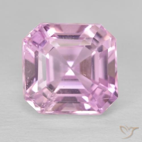 8.13ct Natural Light Pink Kunzite, Emerald Cut, VS