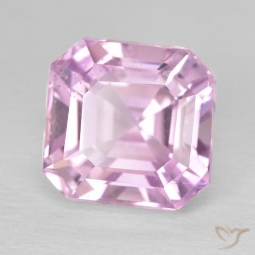 8.13 ct Pink Kunzite Stone, Natural Kunzite in Octagon Step Cut Shape for Sale