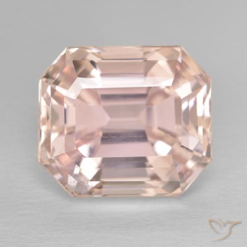 11.86ct Natural Medium Pink Kunzite, Emerald Cut, VS