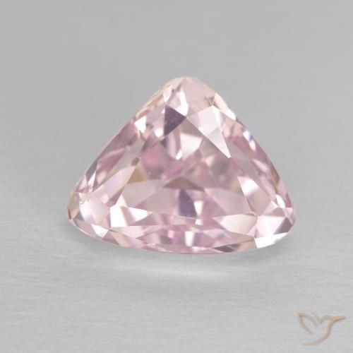 4.60ct Natural Medium Pink Kunzite, Trillion, VS