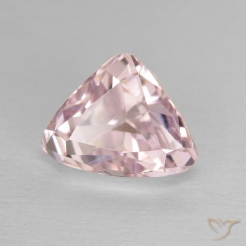 4.60 ct Pink Kunzite Stone, Natural Kunzite in Trillion Facet Shape for Sale