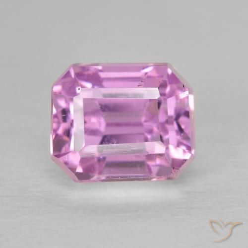 2.49ct Natural Light Pink Kunzite, Emerald Cut, VS