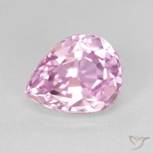5.15ct Natural Cherry Pink Kunzite, Pear Shape, VS