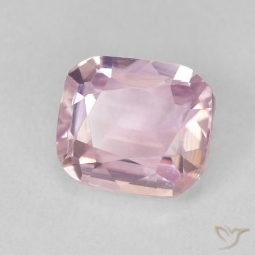 2.91 ct Pink Kunzite Stone, Natural Kunzite in Cushion-Cut Shape for Sale