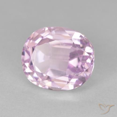 6.11 ct Pink Kunzite Stone, Natural Kunzite in Oval Facet Shape for Sale