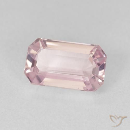 2.53 ct Pink Kunzite Stone, Natural Kunzite in Octagon Step Cut Shape for Sale