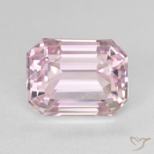 10 ct Pink Kunzite, 12.5 x 9.6 mm Octagon Cut From Afghanistan, Photo A