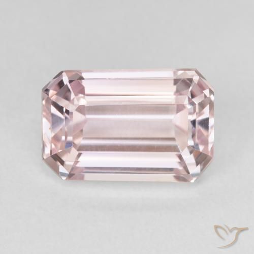 5.94ct Natural Light Pink Kunzite, Emerald Cut, VVS