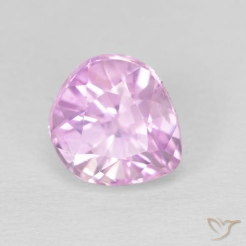 3.38 ct Pink Kunzite Stone, Natural Kunzite in Pear Facet Shape for Sale