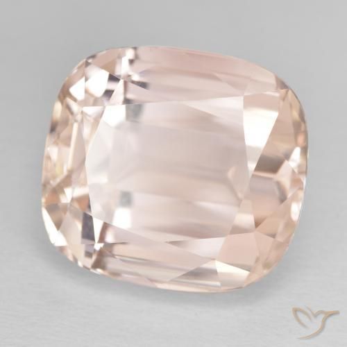 19.63 ct Pink Kunzite Stone, Natural Kunzite in Cushion-Cut Shape for Sale