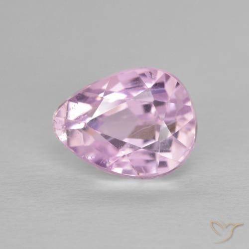 3.21ct Natural Medium Pink Kunzite, Pear Shape, VS