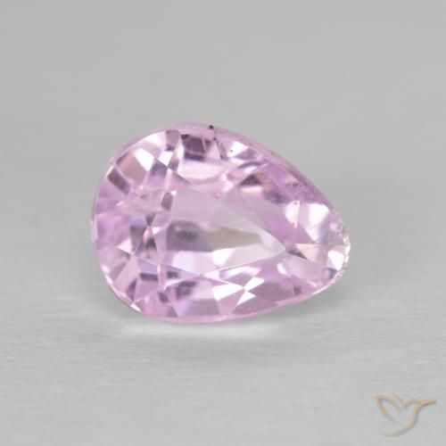 3.21 ct Pink Kunzite Stone, Natural Kunzite in Pear Facet Shape for Sale