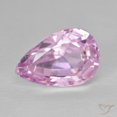 8.05ct Natural Medium Pink Kunzite, Pear Shape, VS