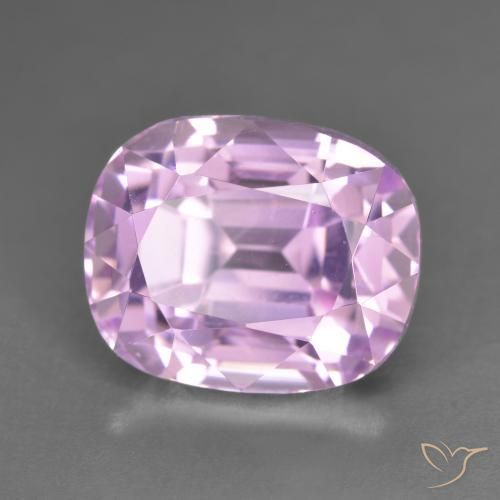 13.31 ct Pink Kunzite Stone, Natural Kunzite in Cushion-Cut Shape for Sale