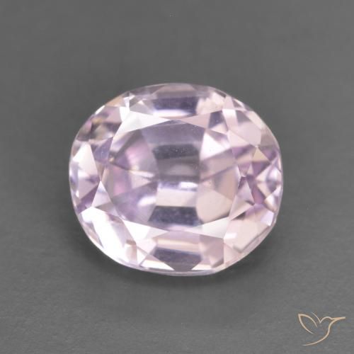 2.62ct Natural Very Light Pink Kunzite, Oval, VVS-VS